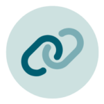 Link icon in teal